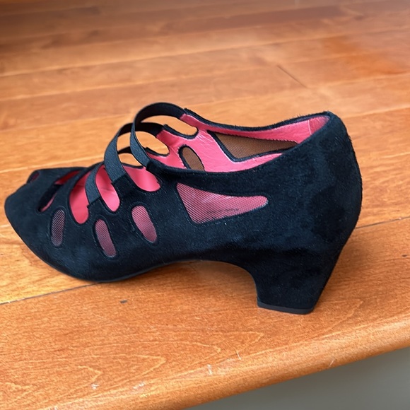 Pas De Rouge Made In Italy Women's Black Suede Shoes Size…37 - Picture 9 of 11